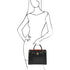 Croque - Croc print leather handbag
